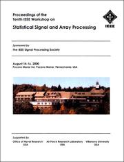 Front cover of Proceedings of the Tenth IEEE Workshop on Statistical Signal and Array Processing by IEEE Workshop on Statistical Signal and Array Processing (10th 2000 Pocono Manor, Pa.)