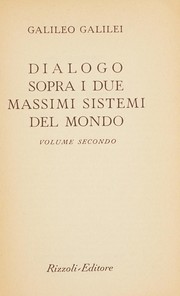 Front cover of Dialogo sopra i due massimi sistemi del mondo by Galileo Galilei