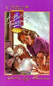 Front cover of A Better Tomorrow by Dorothy Lilja Harrison