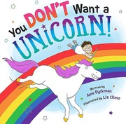 Front cover of You don't want a unicorn! by Dyckman, Ame