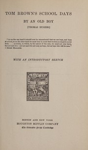 Front cover of Tom Brown's School Days by Thomas Hughes