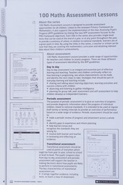Cover of 100 Maths Assessment Lessons - Year 2 by Caroline Clissold
