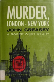 Front cover of Murder, London-New York by John Creasey
