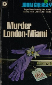 Front cover of Murder, London-Miami by John Creasey
