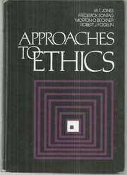 Front cover of Approaches to ethics by W. T. Jones