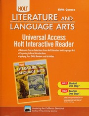 Cover of Literature and language arts, fifth course -- Universal access holt interactive reader by Holt Rinehart and Winston