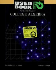 Front cover of Fundamentals of college algebra by Earl William Swokowski