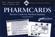 Cover of Pharmcards by Eric C Johannsen