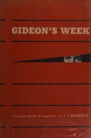 Cover of Gideon's Week by J. J. Marric