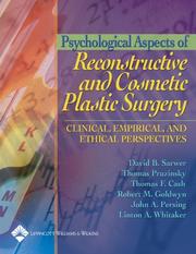 Front cover of Psychological aspects of reconstructive and cosmetic plastic surgery by David B. Sarwer