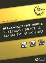 Cover of Blackwell's Five-Minute Veterinary Practice Management Consult by Lowell Ackerman