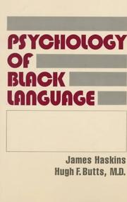 Front cover of The Psychology of Black Language by Hugh F., M.D. Butts