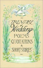 Front cover of Treasury of wedding poems, quotations, and short stories by Rosemary Fox