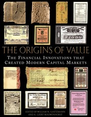 Front cover of The origins of value by William N. Goetzmann