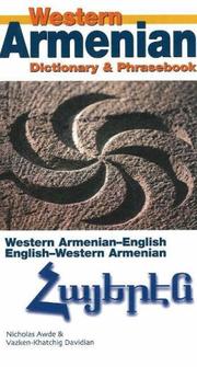 Front cover of Western Armenian by Nicholas Awde