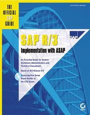 Cover of SAP R/3 implementation with ASAP by Hartwig Brand