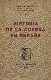 Front cover of Historia de la guerra en España by Julián Zugazagoitia