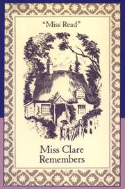 Front cover of Miss Clare remembers by Miss Read