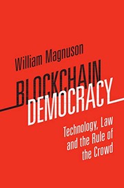 Cover of Blockchain Democracy by William Magnuson