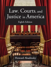 Cover of Law, Courts, and Justice in America by Howard Abadinsky