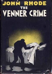 Front cover of The Venner Crime by Cecil John Charles Street