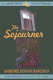Cover of The sojourner by Marjorie Kinnan Rawlings