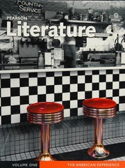 Front cover of Pearson Literature--The American Experience, volume one by William G. Brozo
