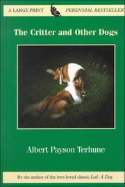 Front cover of The critter and other dogs by Albert Payson Terhune