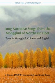 Front cover of Long Narrative Songs from the Mongghul of Northeast Tibet by Limusishiden