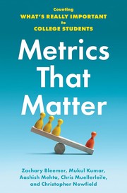Front cover of Metrics That Matter by Zachary Bleemer