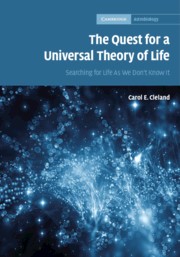 Front cover of Quest for a Universal Theory of Life by Carol E. Cleland