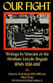 Front cover of Our Fight by Alvah Bessie
