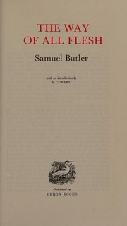 Cover of The way of all flesh by Samuel Butler