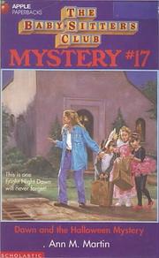 Front cover of Dawn and the halloween mystery by Ann M. Martin