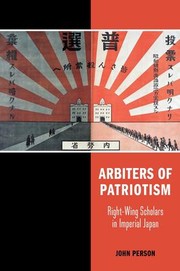 Front cover of Arbiters of Patriotism by John Person