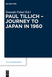 Front cover of Paul Tillich in Japan by Friedrich Wilhelm Graf