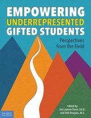 Front cover of Empowering Underrepresented Gifted Students by Joy Lawson Davis