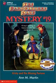Front cover of Kristy and the Missing Fortune by Ann M. Martin