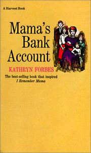 Front cover of Mama's bank account by Kathryn Forbes