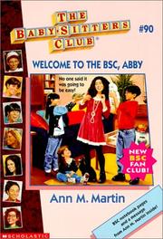 Front cover of Welcome to the BSC, Abby by Ann M. Martin