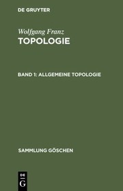 Front cover of Allgemeine Topologie by Wolfgang Franz