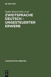 Front cover of Zweitsprache Deutsch--ungesteuerter Erwerb by Ilka Desgranges