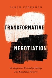 Cover of Transformative Negotiation by Sarah Federman