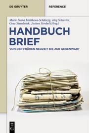 Front cover of Handbuch Brief by Marie Isabel Matthews-Schlinzig