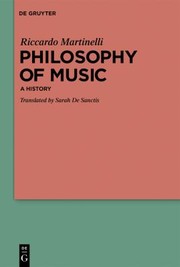 Cover of Philosophy of Music by Riccardo Martinelli