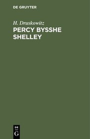 Cover of Percy Bysshe Shelley by H. Druskowitz