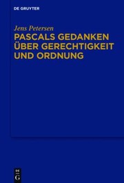 Front cover of Pascals Gedanken über Gerechtigkeit und Ordnung by Jens Petersen