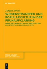 Front cover of Wissenstransfer und Popularkultur in der Frühaufklärung by Jürgen Strein