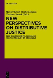 Front cover of New Perspectives on Distributive Justice by Manuel Knoll