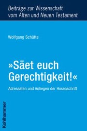 Cover of "Säet euch Gerechtigkeit!" by Wolfgang Schütte